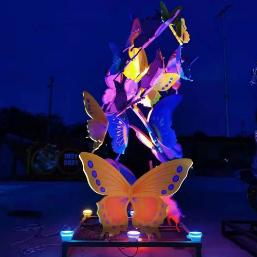 不锈钢蝴蝶雕塑