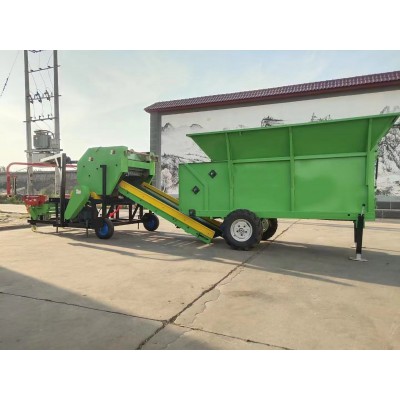 养殖牛羊玉米秸秆 压块机青贮青储 饲草青草液压打包机压缩机