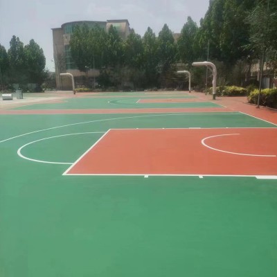 硅PU篮球场