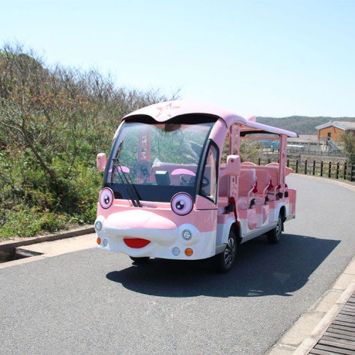 14座小海豚观光车价格个性化游览车厂家卡通海豚观光车多少钱