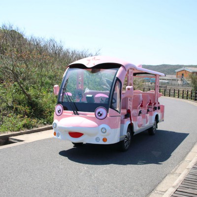14座小海豚观光车价格个性化游览车厂家卡通海豚观光车多少钱