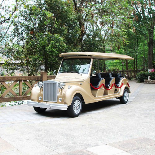 香槟金豪华老爷车景区游览电动车厂家房地产贵宾接待车价格