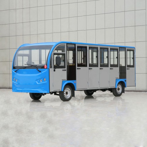 23座电动观光车厂家旅游景区游览车价格全封闭式电动车多少钱