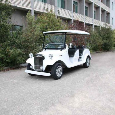 6座白色豪华电动老爷车价格景区酒店工厂接待车别墅庄园电动车