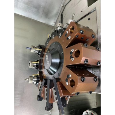 卧式车铣复合 立冈双主轴 单刀塔PT60LSM