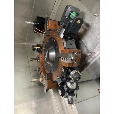 车铣复合机床 立冈双主轴 单刀塔QT55LSM