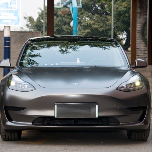 汽车改色膜山灰特斯拉