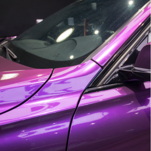 宝马3系超亮金属葡萄紫