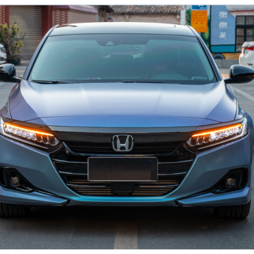 改色膜本田雅阁 亚面钻石灰魅蓝