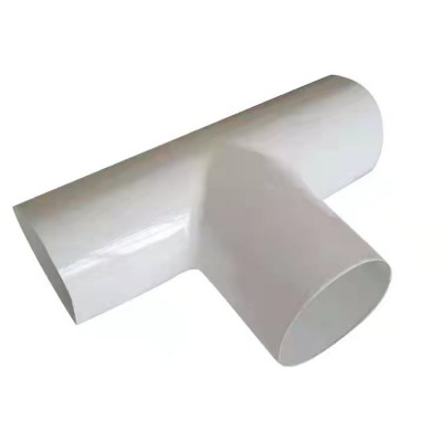 PVC彩壳三通 工业保温彩板三通管道保温PVC外护三通