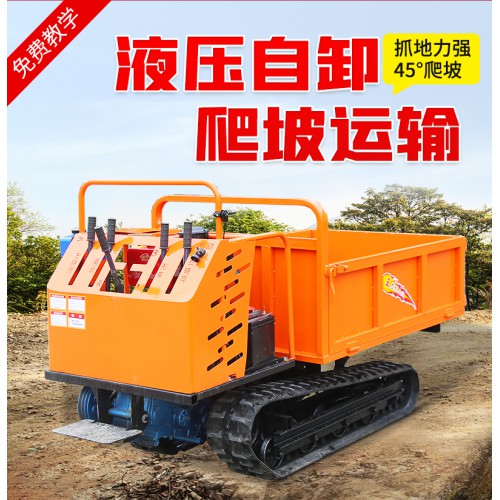 履带式自卸车水路两用运输车