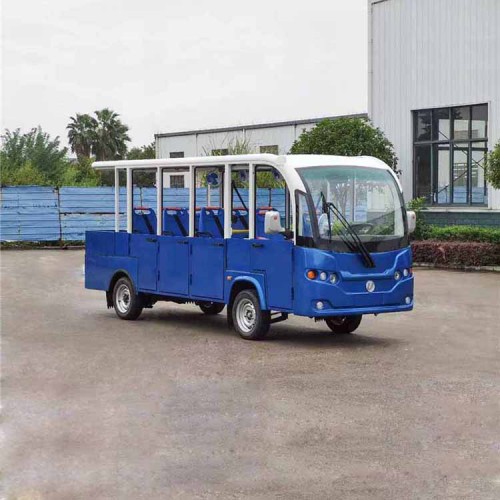 11座加行李架电动观光车图片景区游览观光车价格