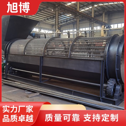 无轴滚筒筛石机、矿山泥石筛分筛机