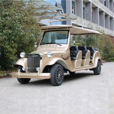 8座豪华电动老爷车厂区接待电瓶车多少钱旅游景区电动车厂家