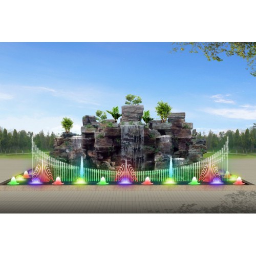 假山喷泉  音乐喷泉设备厂家