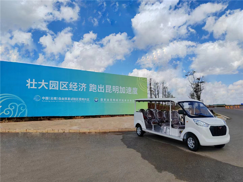 6景区观光车图片