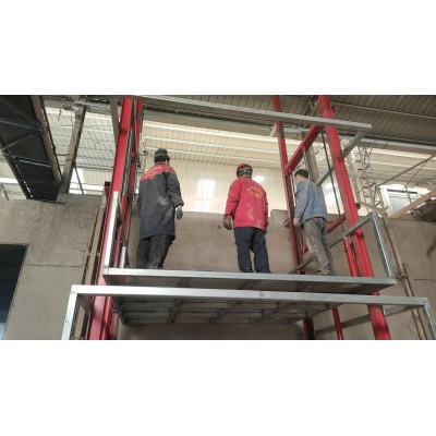 2层3层导轨升降机 液压升降货梯 2吨3吨4吨液压升降平台