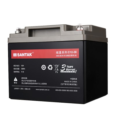 山特C12V-38AH UPS电源专用蓄电池12V38AH