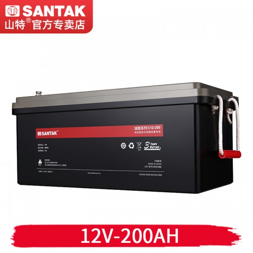 山特原装C12-200AH UPS不间断电源12V铅酸蓄电池