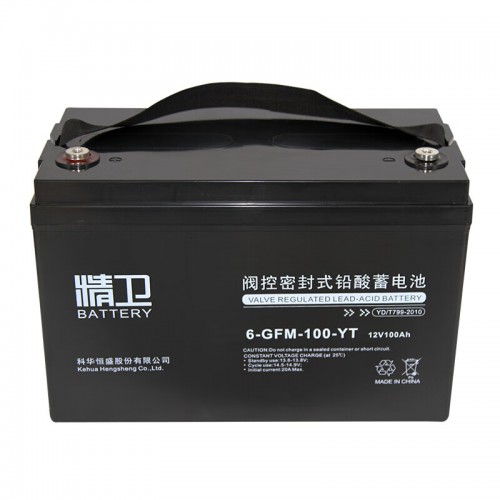 科1华精卫UPS电源铅酸免维护蓄电池6-GFM-100-YT