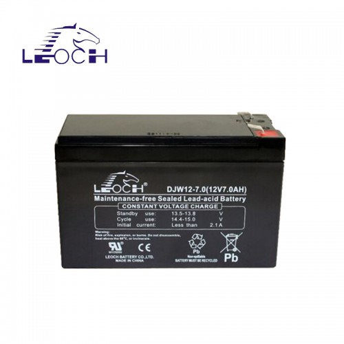 理·士铅酸免维护蓄电池DJW12-7 安防门禁通力电梯专用