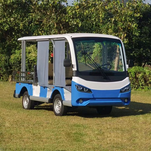 贵州双排5人座观光车带货斗  旅游电动观光车  景区观光车