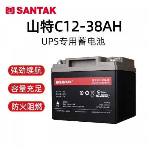 山·特铅酸免维护蓄电池C12-38 城堡系列检测设备专用