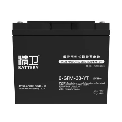 科·华精卫蓄电池6-GFM-38-YT免维护12V38AH
