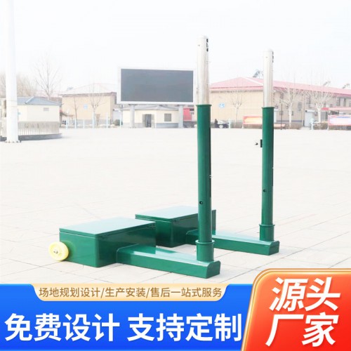 插地式排球柱 中等移动排球柱
