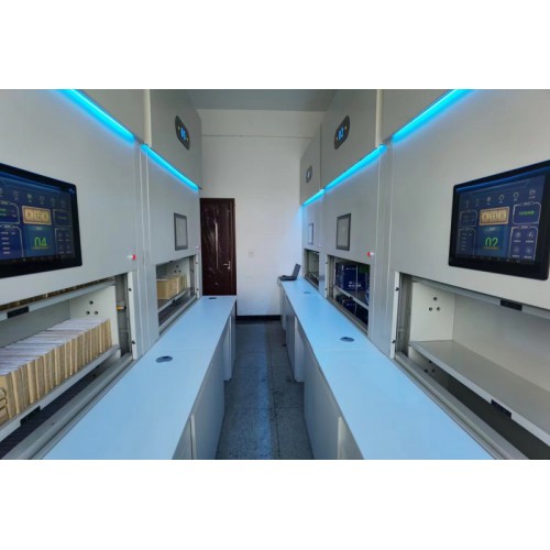 档案回转柜 自动盘库档案柜