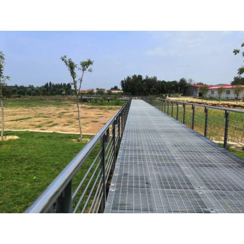喷漆钢格栅观光平台格栅板金属网格板光伏走道格栅重型插接钢格板