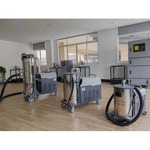 工业移动式脉冲吸尘器干湿两用金属碎屑粉尘清灰防爆吸尘机