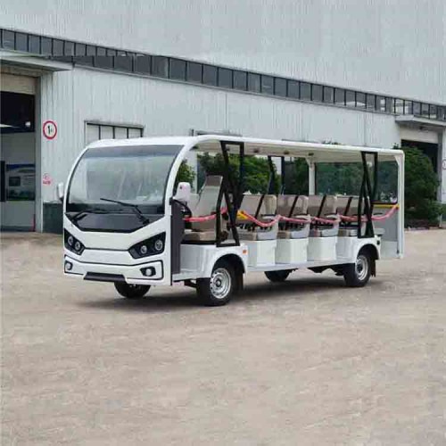 浙江17座敞开式旅游电动观光车  景区游览代步车